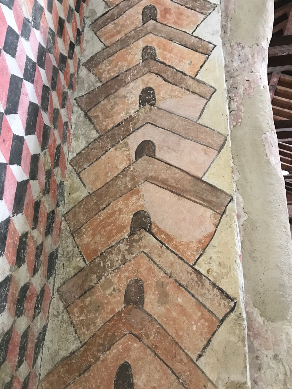 Castillejo de Robledo. Iglesia de la Asunción. Frescos.&nbsp;1.sep.2018