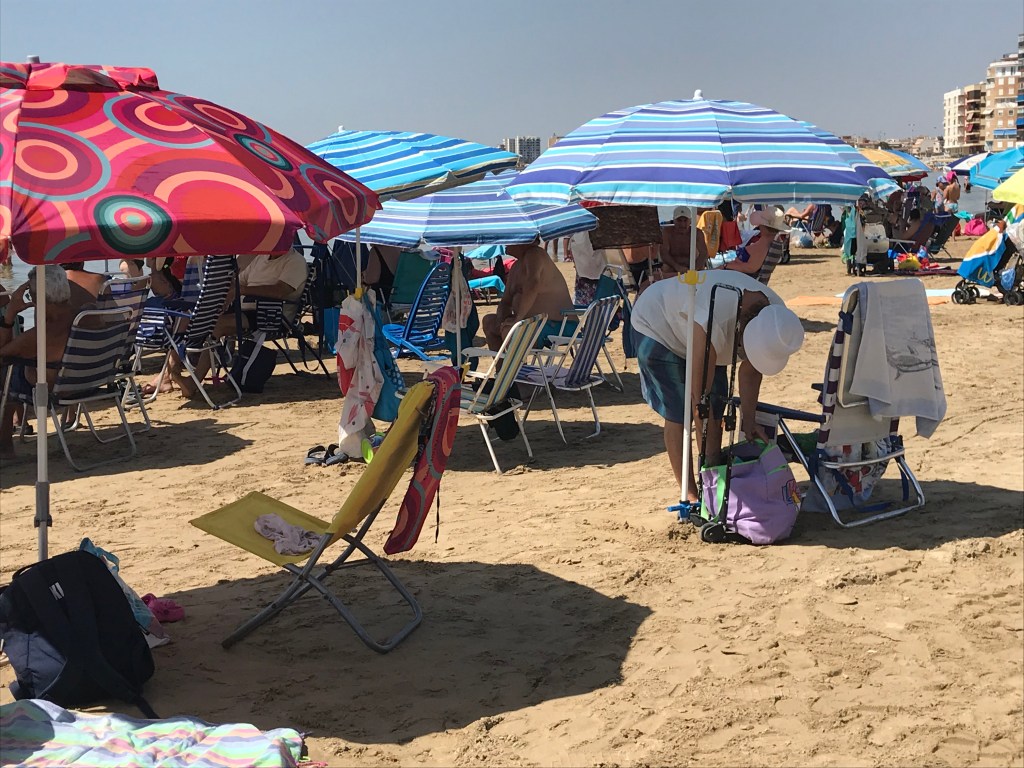 Playa del Acequión en Torrevieja. Alicante. Comunidad Valenciana.&nbsp;30.6.2019