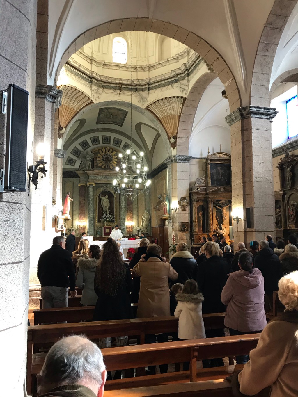 Misa de año nuevo. Fuentespina. Burgos. Castilla y León.&nbsp;1.1.2020
