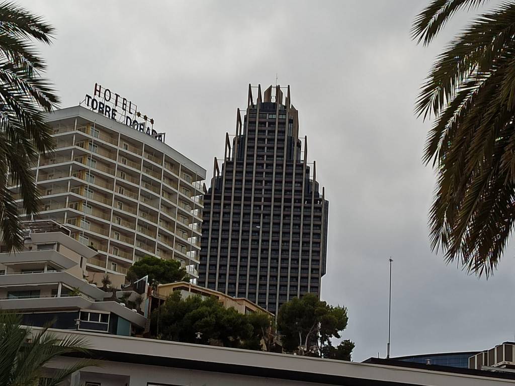 Rascacielos en Benidorm. Alicante. Comunidad Valenciana.&nbsp;08.2020