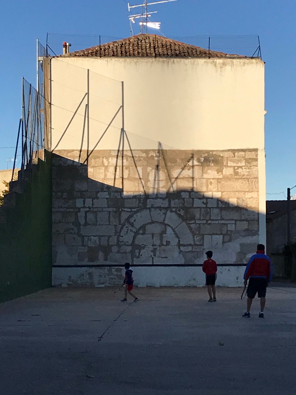 Frontón en Fuentecén. Burgos. Castilla y León.&nbsp;10.10.2020